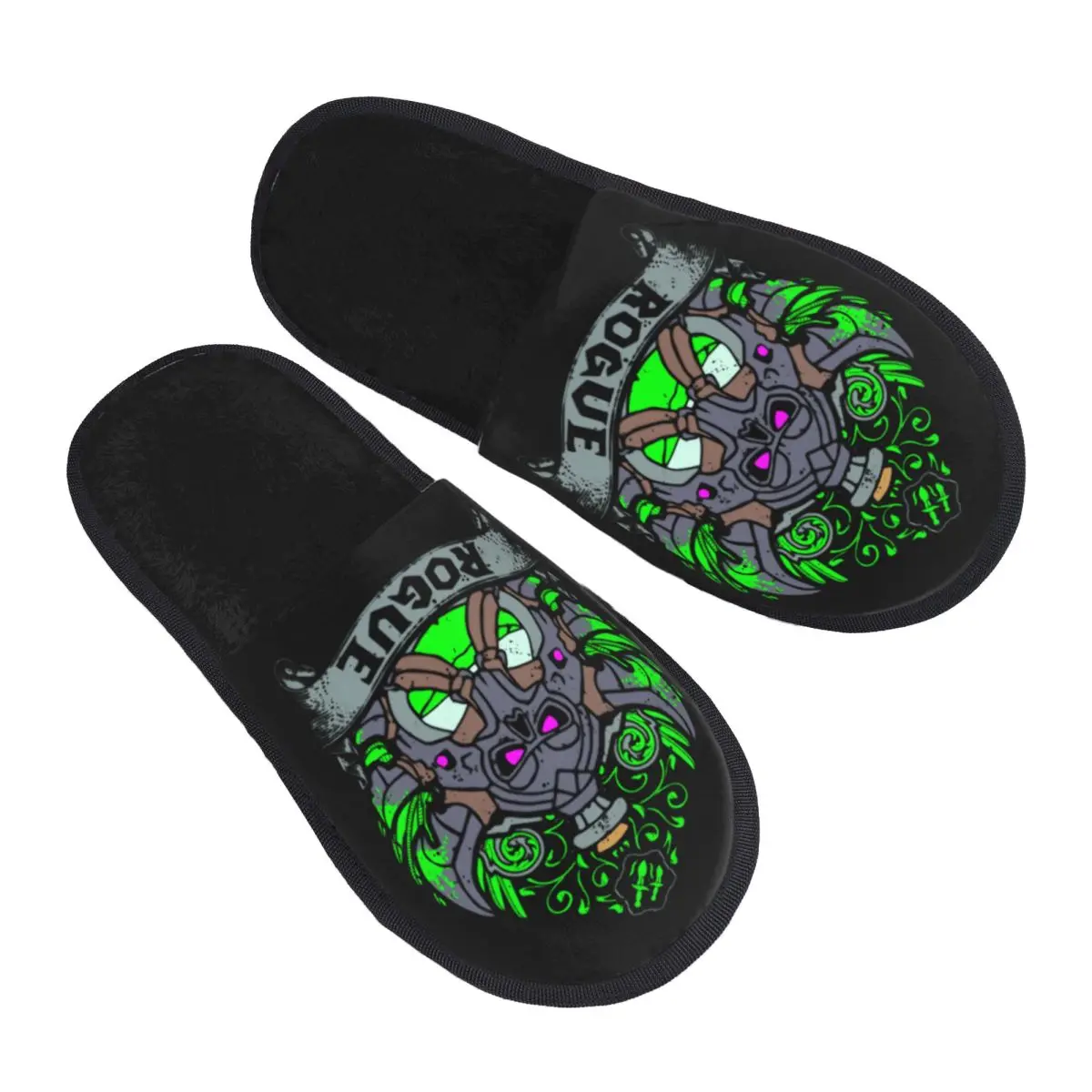 Custom Tribal Horde Gaming Comfort Scuff With Memory Foam Slippers Women World Of Warcraft Rogue Elite Edition Hotel House Shoes