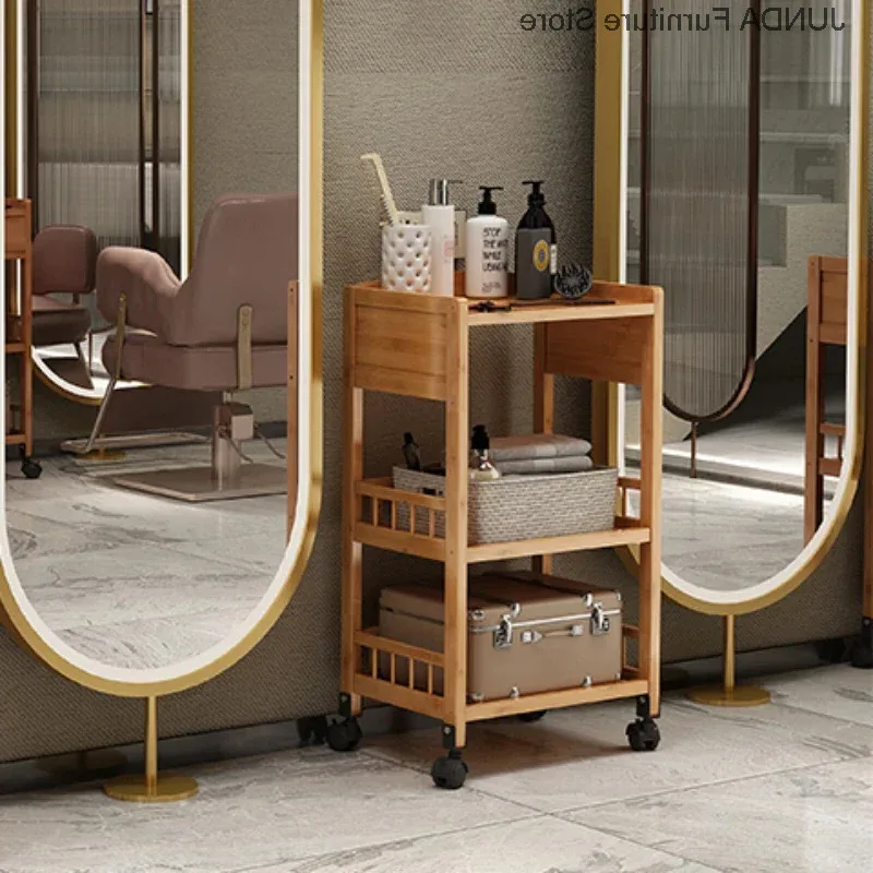 Storage Beauty Salon Trolley Cosmetic Hairdresser Makeup Salon Trolley Medical Hospital Carrello Con Ruote Furniture ZT50ST