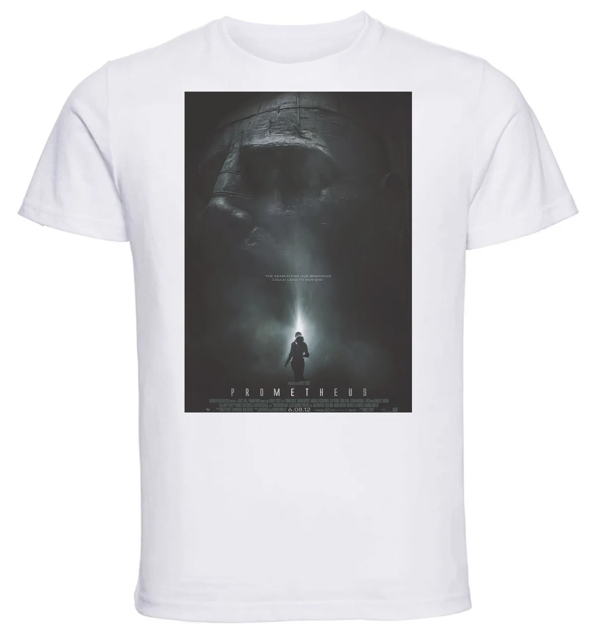 T-shirt Unisex - White - Playbill Film - Prometheus