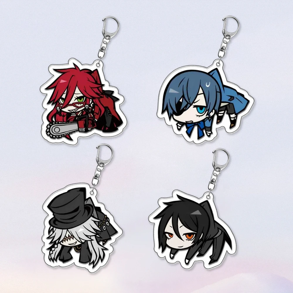 

Diy Anime Peripherals Kuroshitsuji Acrylic Keychain Girl Cute Cartoons Jewelry Originality Student Backpack Pendant Holiday Gift