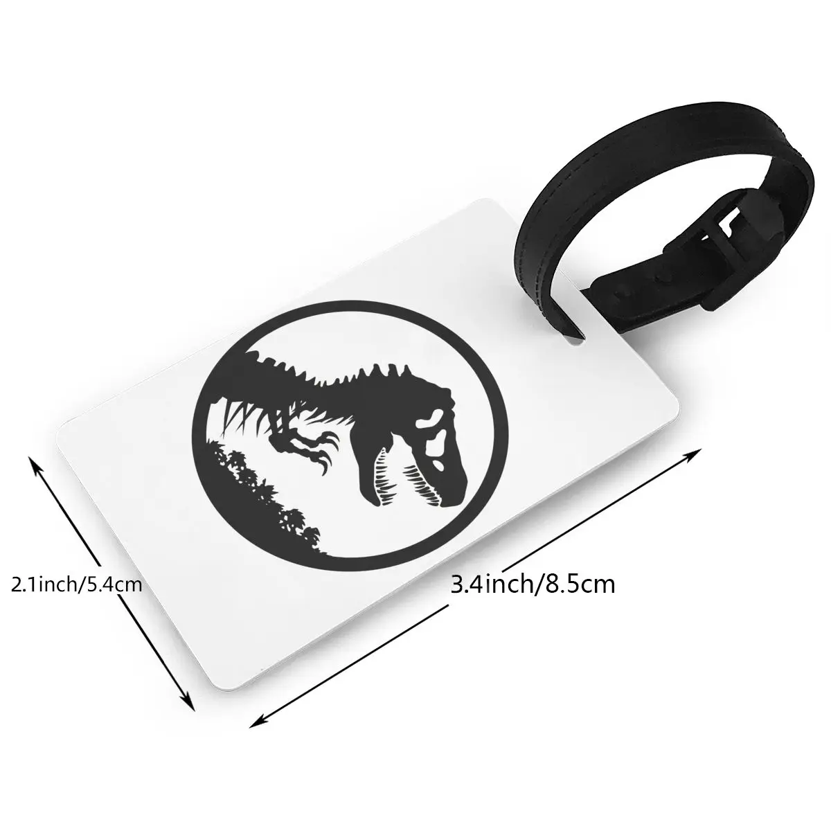 Dinosaurus Jurassic Park Bagagelabels Kofferaccessoires Reizen Leuke bagage Boarding Tag Draagbare labelhouder ID Naam Adres