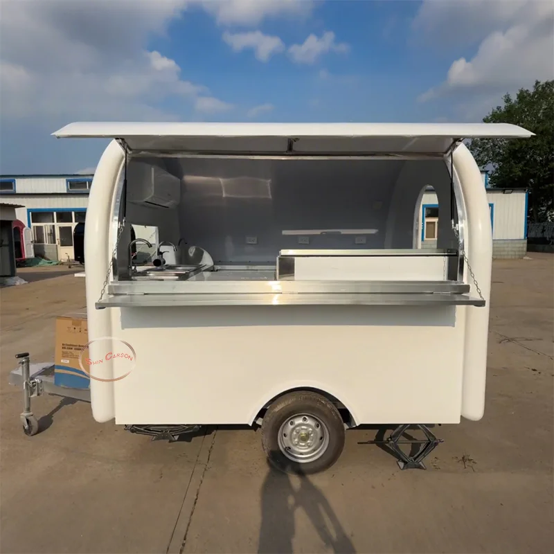 

Mobile Outdoor Pizza Oven Trailer Customized Travel Concession Stand Food Cart Container Restaurant for Sale