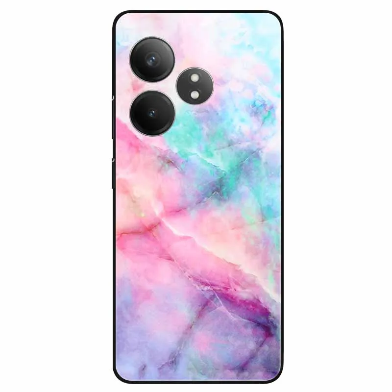 For Realme GT 6 Case Soft TPU Silicone Fashion Marble Phone Cases for Realme GT6 5G 2024 Protective Capa Covers RealmeGT6 6.78''