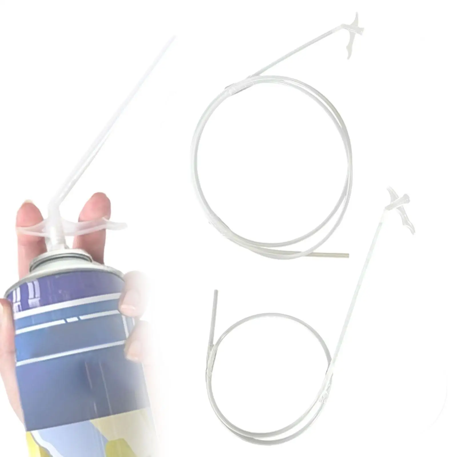 10 Pieces Spray Foam Nozzle Tips Spray Foam Replacement Tubes Foam Gaps Filler Transparent Replace Part Tips Portable