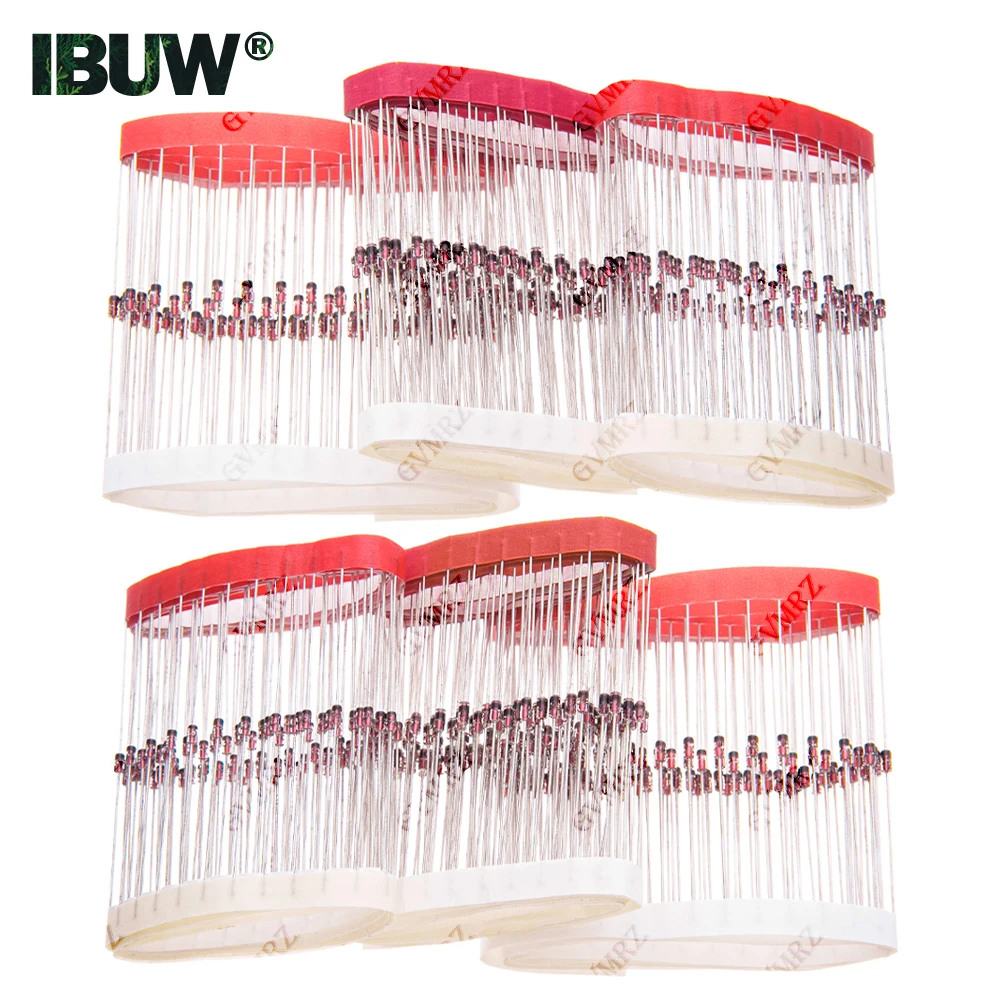 100PCS BZX55C Series 0.5W Zener Diode Voltage Regulator Diode 2V4 3V3 3V6 4V7 5V6 4V3 3V9 3V0 2V7 2V2 30V 24V