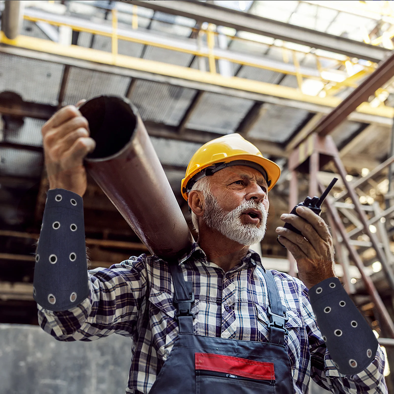 

1 Pair Cut Resistant Arm Sleeves Heavy Duty Denim Protective Sleeve For Industrial Work Welding Gardening Forearm Guards Durable