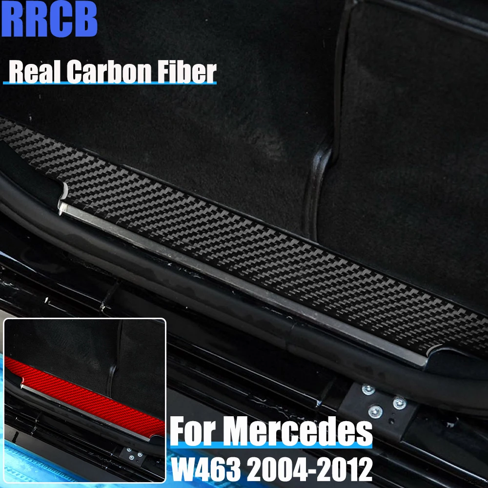 

Real Carbon Fiber Car Accessories Door Sill Panel Soft Cover Sticker For Mercedes-Benz G Class W463 G500 G55 G63 G550 2004-2012