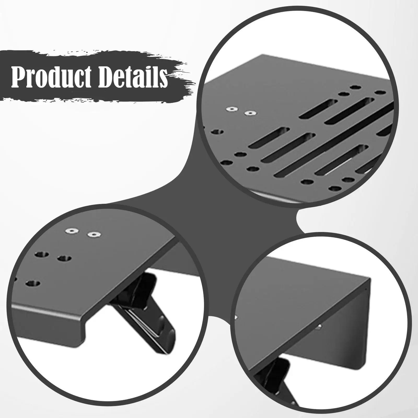 Supporto per mensola universale regolabile per montaggio a parete per rack per proiettore per videoconferenze, scatola per cavi da comodino, camera da letto