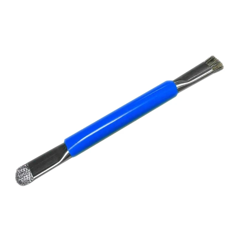 

M6CF Double Head Steel Wire Brush Anti Static Hardening Brush Mobile Phone Mainboard Repair IC Pad Cleaning Brush Tools