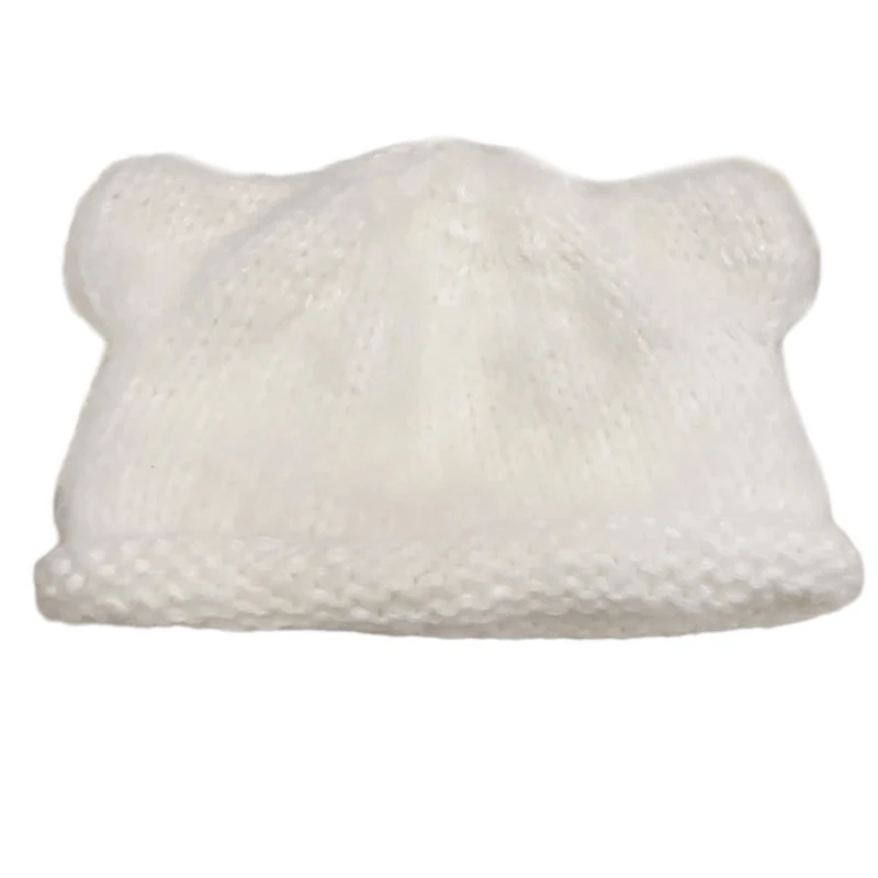 Bear Ears Hat Funny Plush Hat Unisex Animal Ears Flap Hat Softable Warm