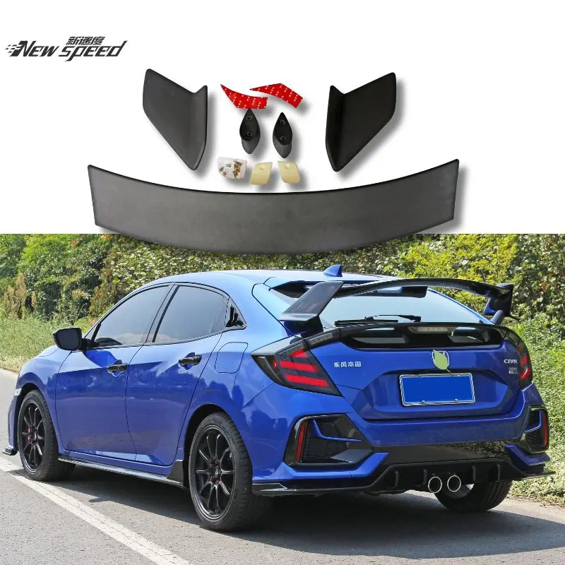 

RG 10th Gen Civic Hatchback TR Rear Trunk Spoiler Rear Tail Wings Car Modification Accessories