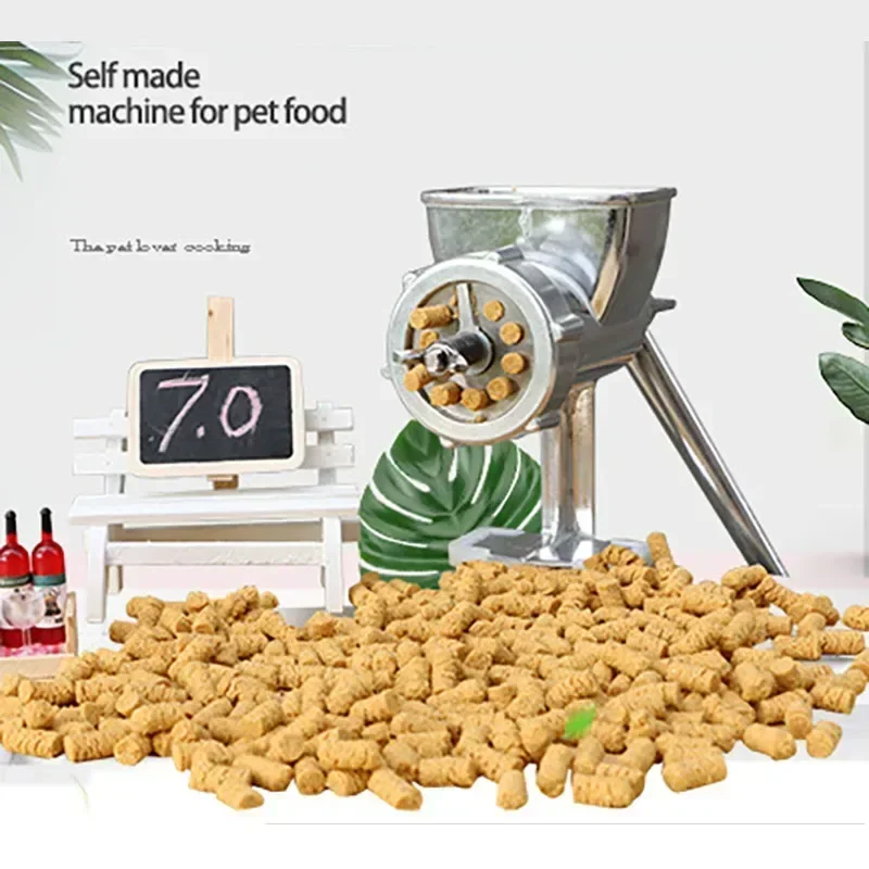 Feed pellet making machine manual feed extruder processing tool Household small manual fish, poultry and rabbit ,bird