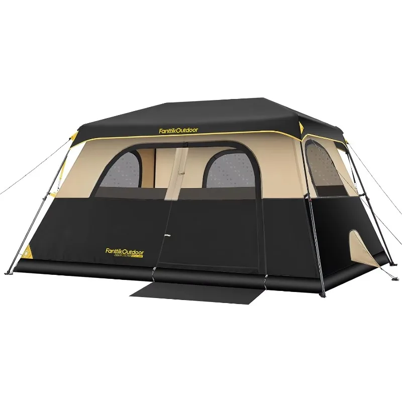 ^Instant Cabin Tent 6/8/10/12 Person Camping Tent Setup in 60 Seconds with Rainfly & Windproof Portable with Carry Bag