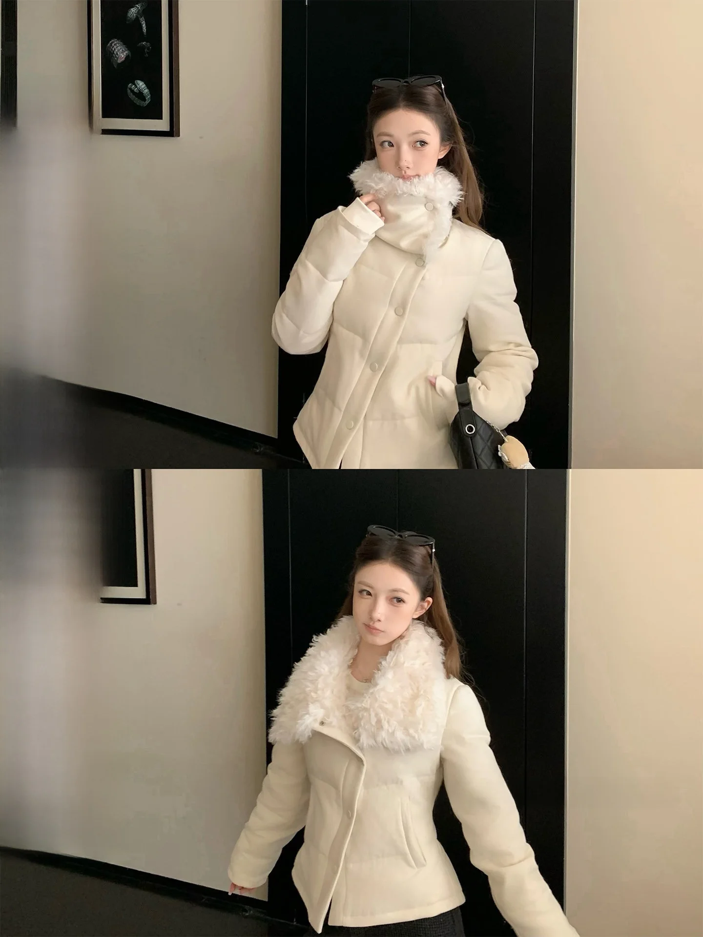 

Женская пуховая куртка Bankelili Briti Rich с 50% шерсти и 90% белого утиного пуха, на пуговицах, с регулируемой талией, повседневная, прямого кроя