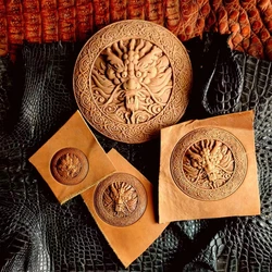 3D Dragon Design Leather Embossing Mold Concave-convex Metal Stamp Shaping Carving Tool DIY Craft Logo Molds Aluminium Alloy
