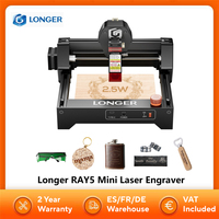 LONGER RAY5 Mini 2.5W / 3.5W Laser Engraver 0.04mm Laser Spot Touch Screen Engraving Cutting Machine Working Area 130*140mm WI-FI USB APP