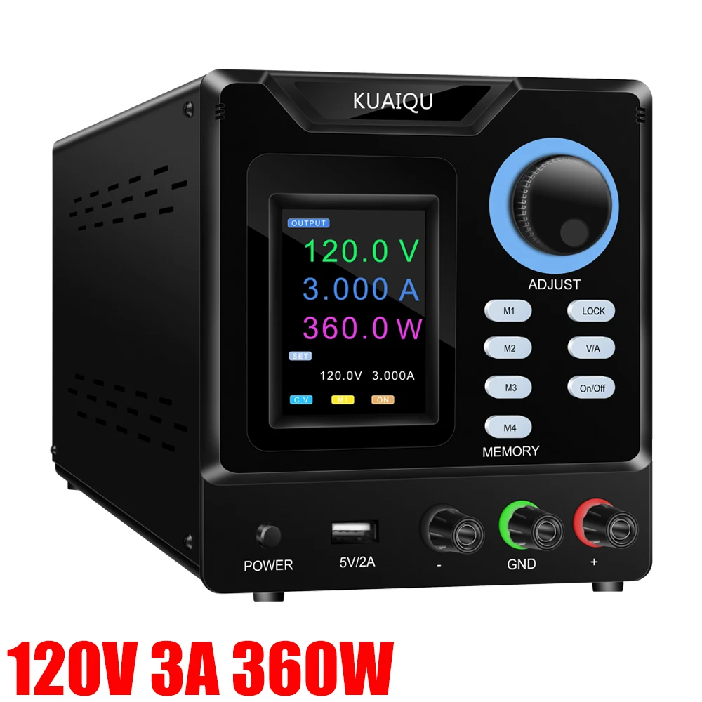 KUAIQU SPPS-D1203-232 120V3A 60V30V15V High Precision DC Switching Power Supply Laboratory Adjustable 4 Digits Display