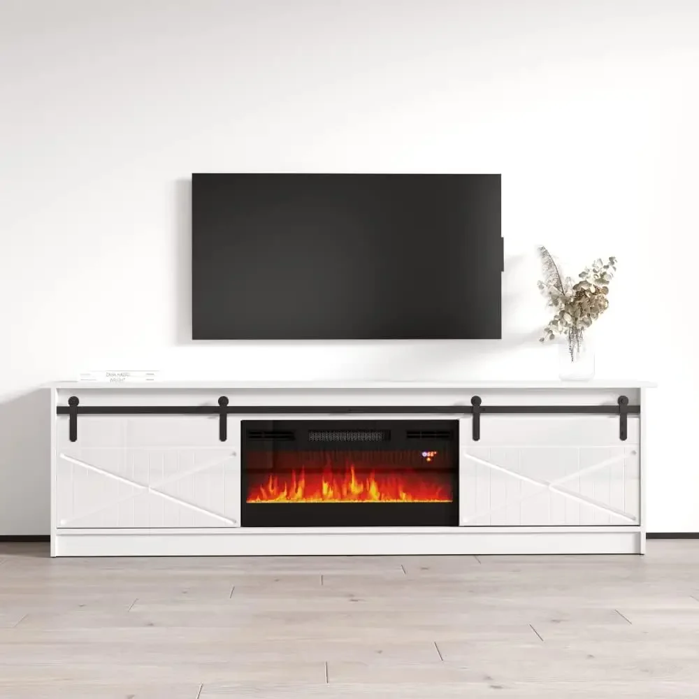 Granero BL-EF Fireplace TV Stand for TVs up to 90