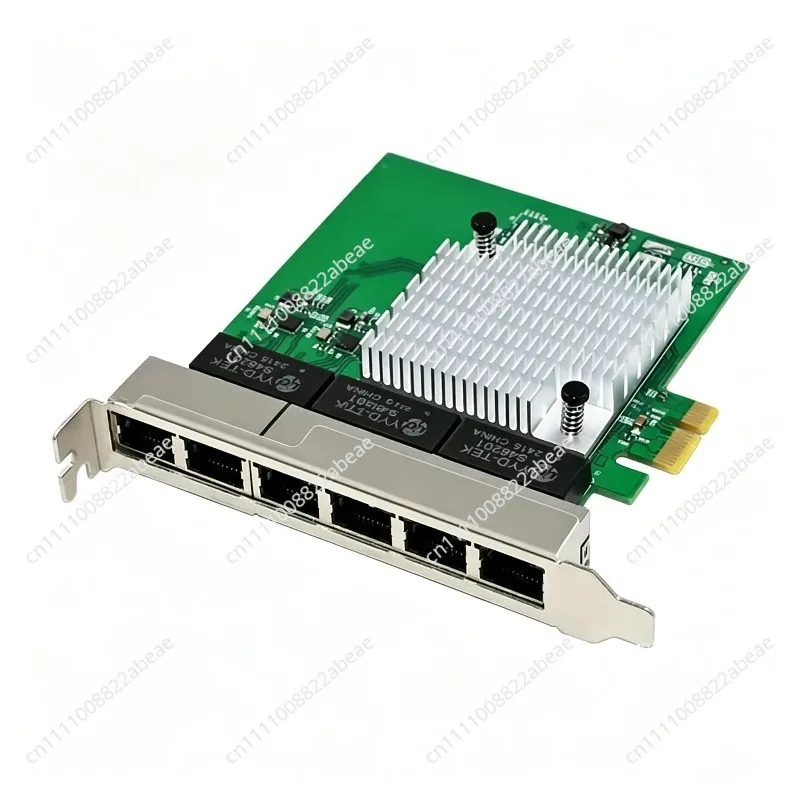 For PCIE X1 To 6-port RJ45 Desktop NIC Supports VLAN Aggregation Remote Wake-up WOL Soft Routing 8111