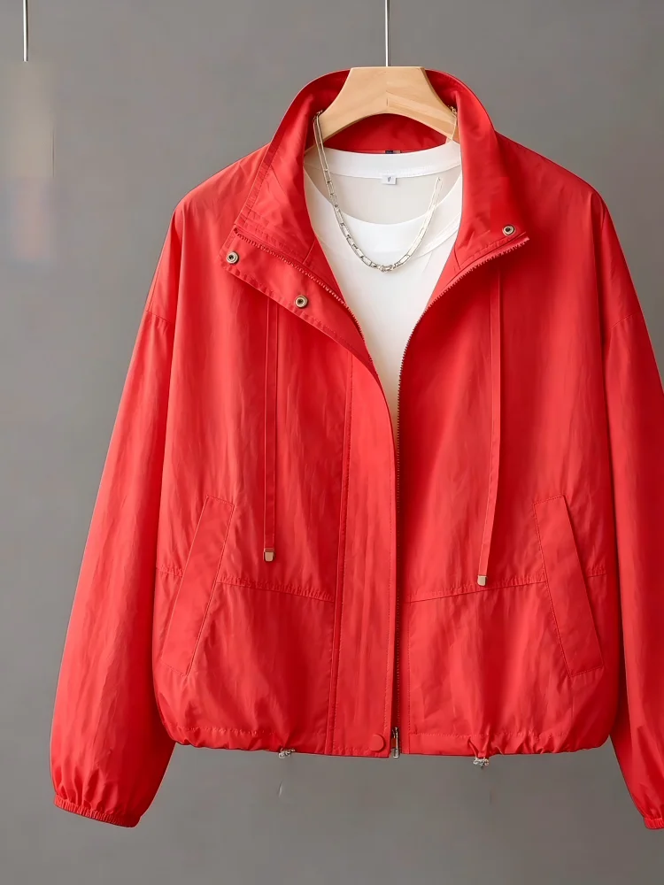 Yellow Goose Short Lightweight Casual Sun Protection Jacket Small Size Exclusive Commute Style Loose Fit Fashionable Top