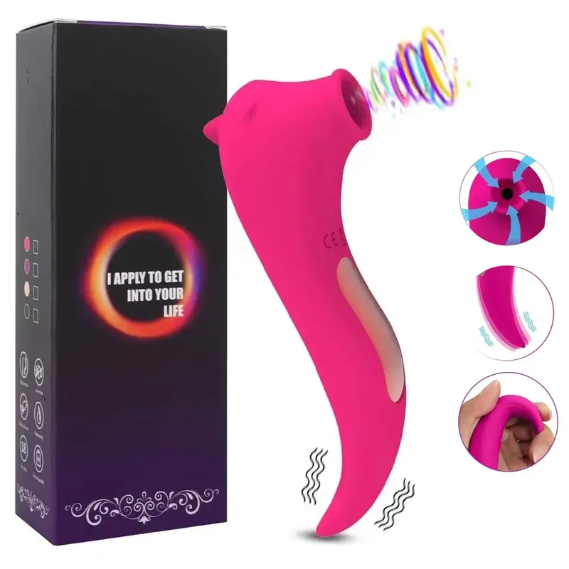 Powerful Clitoris Sucking Vibrator Women Nipple Oral Vacuum Stimulator Massager Dildo Female Masturbator Sex Toys for Adult