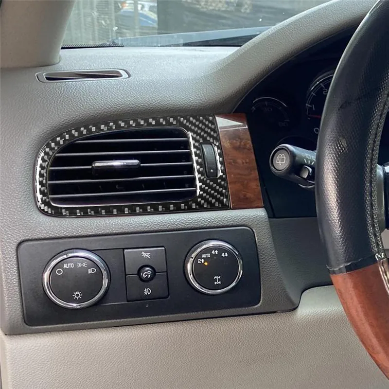 ملصق من ألياف الكربون للديكور الداخلي للسيارة لسيارة شيفروليه تاهو/سوبربان/فالانش/سيلفرادو/جي إم سي سييرا SLT 07-13 ملحقات
