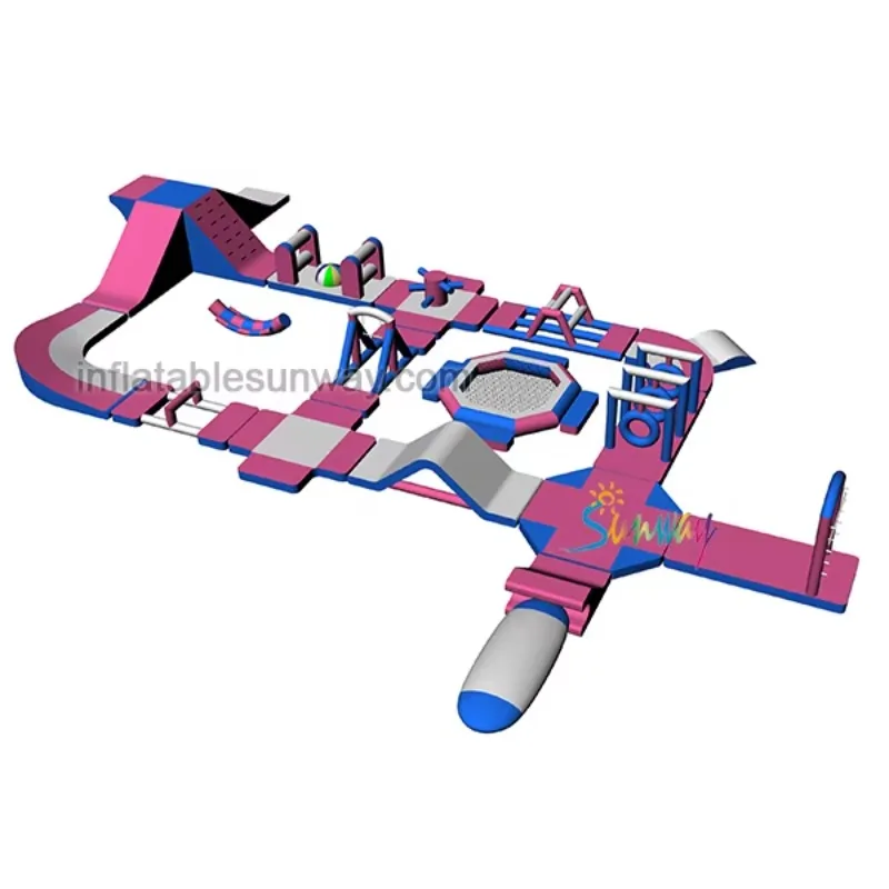 تصميم جديد في الهواء الطلق نفخ الملاهي المائية معدات الألعاب المائية مجنون المياه يطفو