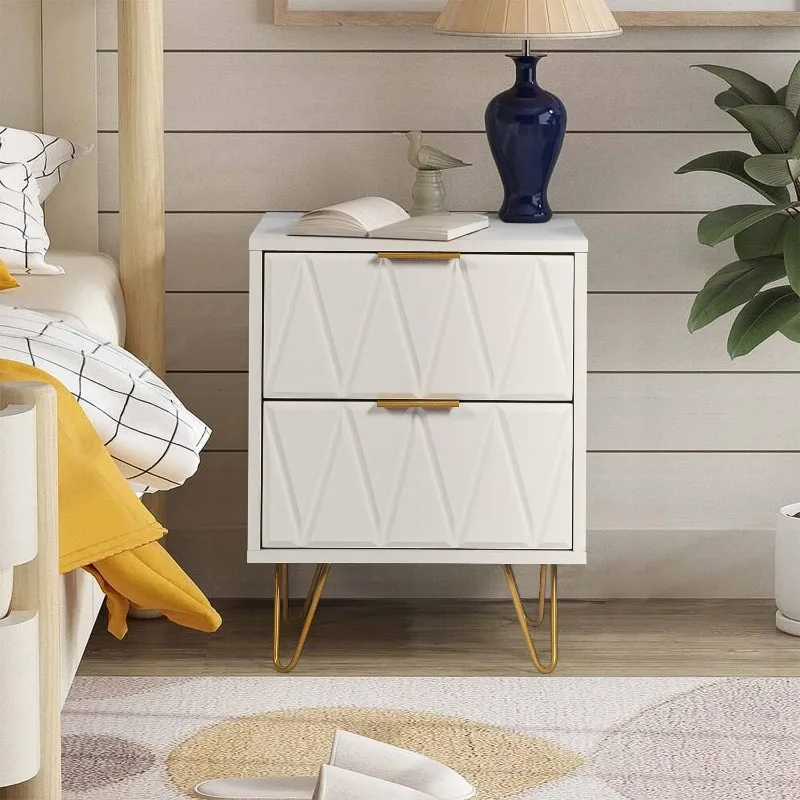 Simple and modern bedside table, easy installation-free, bedside locker