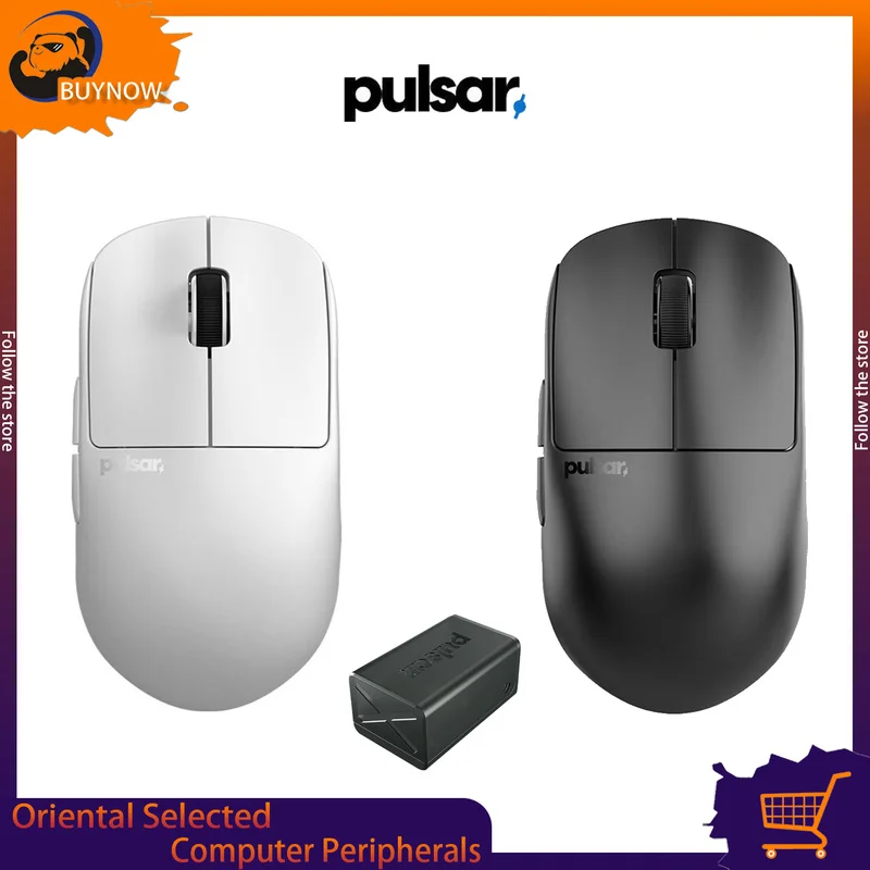 Pulsar V3 Es X2H Es Wireless Mouse PAW3395 Sensor 8K Return Rate FPS Gaming Mouse Ergonomics Long Battery Life Mac Pc Gamer Gift