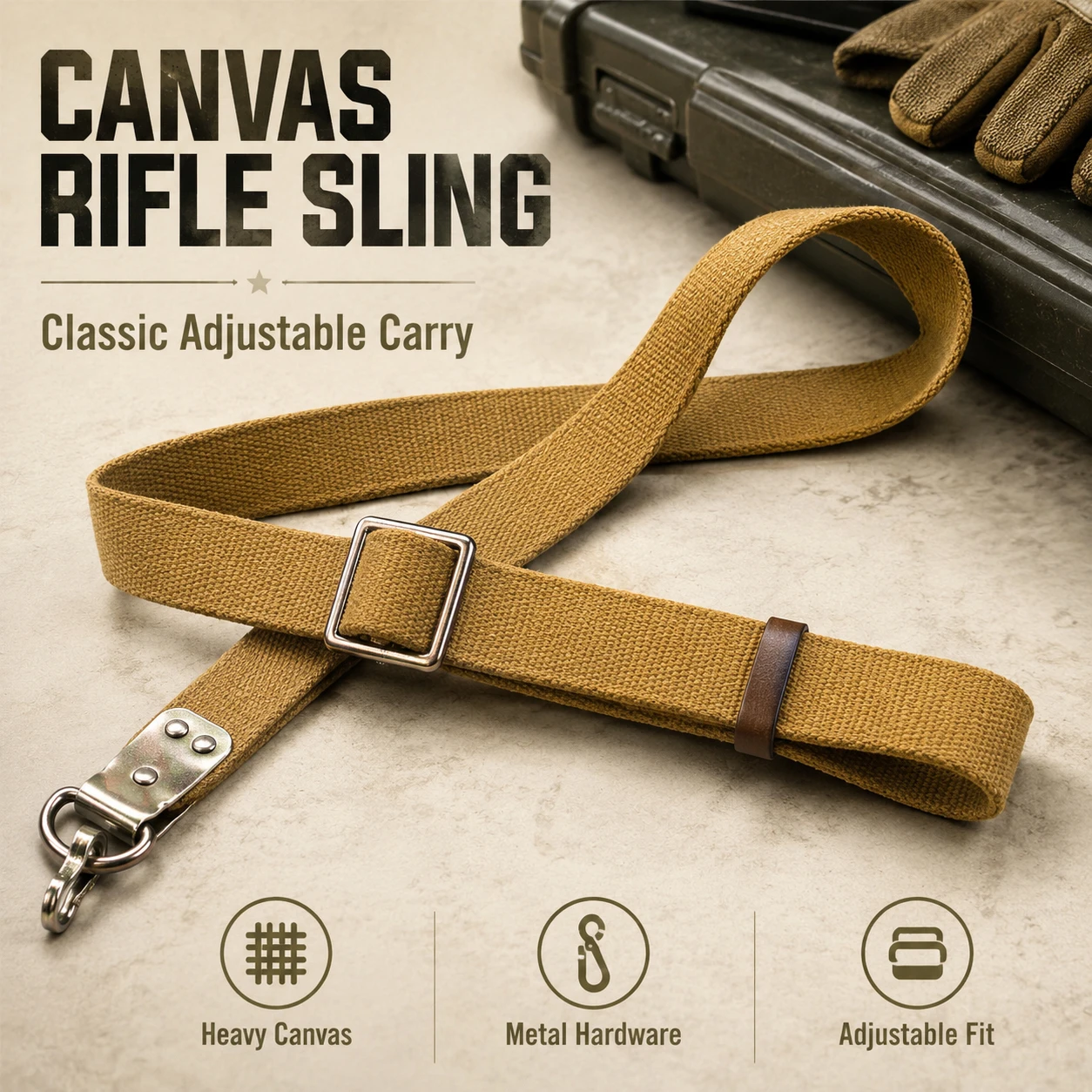 Russia Tactical Rifle Sling Canvas Gun Strap for AK47 AK74 Adjustable Military Tactical Shoulder Belt Airsoft Hunting Accessory