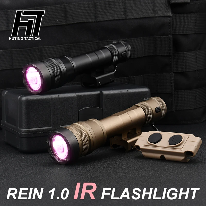 

REIN 1.0 IR Flashlight Cloud defensive metal Weapon light With Dual function switch Fit Hunting 20mm Rail Night Vision LED Light