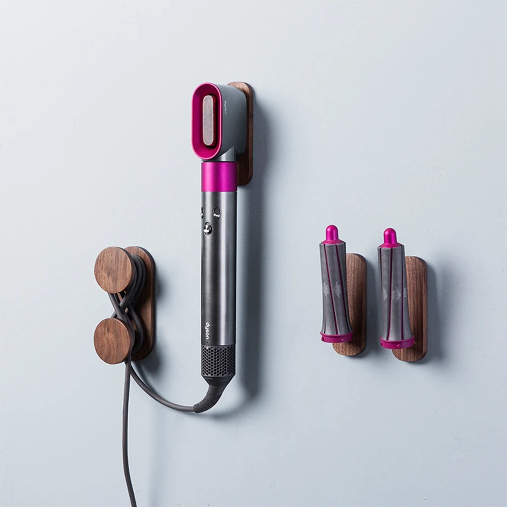 Le nouveau support de sèche-cheveux, support mural de rangement pour coiffeur complet, support de rangement pour baguette à friser les cheveux, salle de bain-C