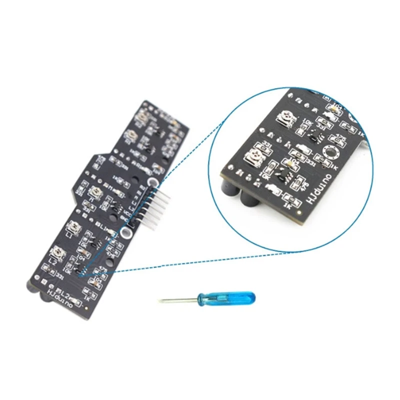 5-Channel Digital Tracking Sensor Module Optical Scale Path Following for Robot Racing Car Identification-A12I