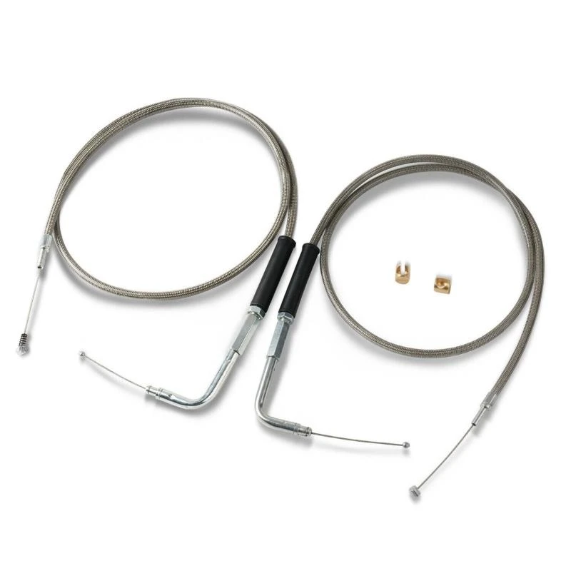 

Idle Cable with 90° Elbow Fitting for Davidson FXST FLST FLT XL Motorcycle 42'' Throttle and Idle Cable Set 56579-02A