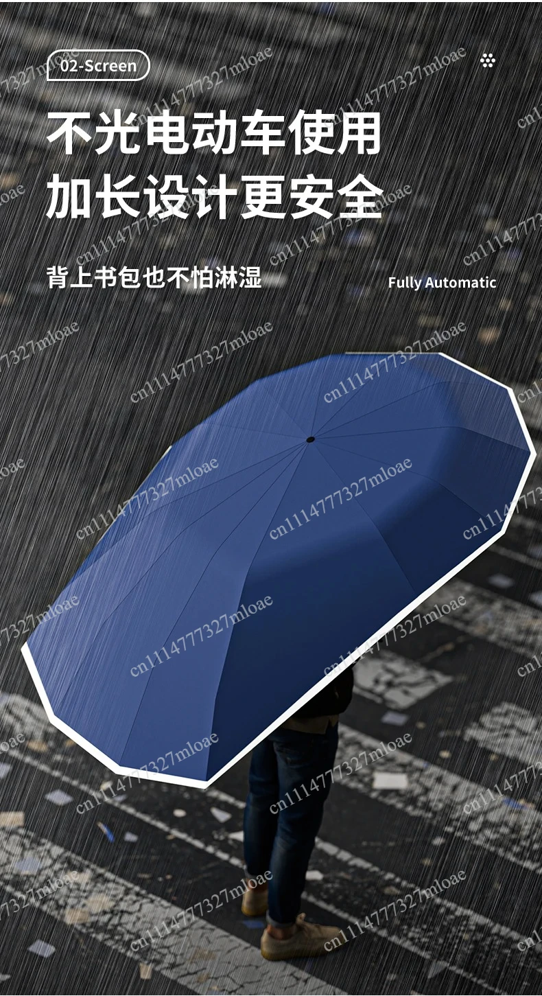 New type of large electric vehicle special umbrella can be folded and retracted, super wind resistance, sunshade