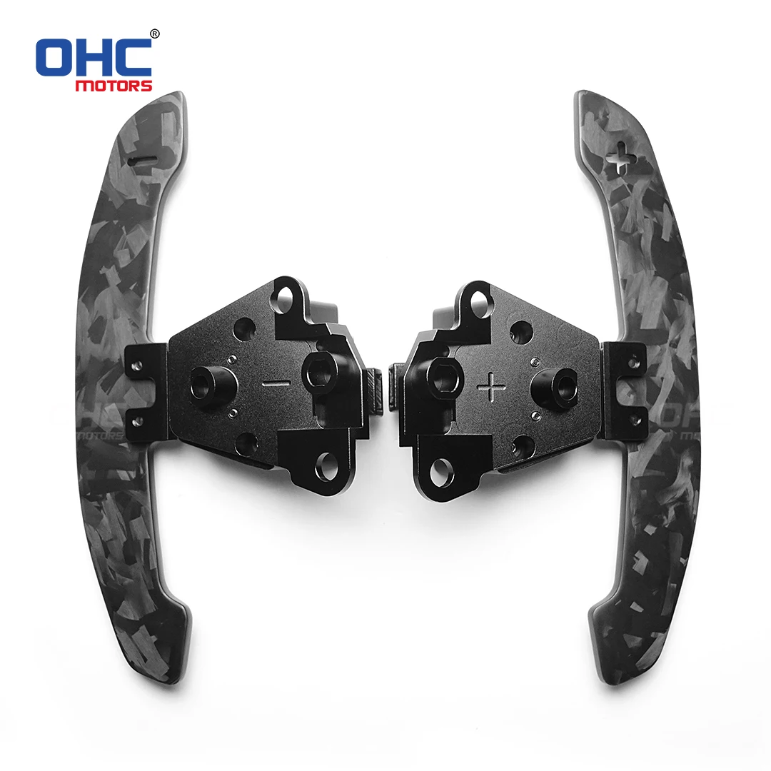 OHC 3MM Glossy Carbon Fiber Magnetic Steering Wheel Paddle Shifters For Lexus IS NX RC 200 250 300 350 for TOYOTA 86 BRZ