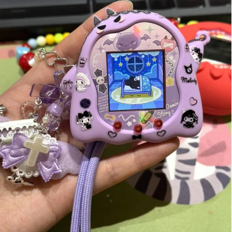 غطاء حماية من السيليكون من Tamagotchi Uni، جراب سيليكون الشيطان الصغير مع ملصق وحزام معصم هدية