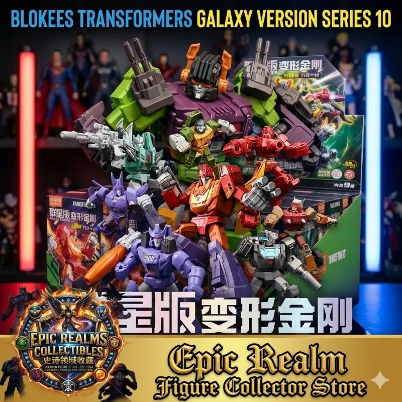 En stock, Blokees Transformers Galaxy Version Vol.10, boîte mystère, figurines articulées à collectionner, Galvatron, Scorponok, modèle à assembler.