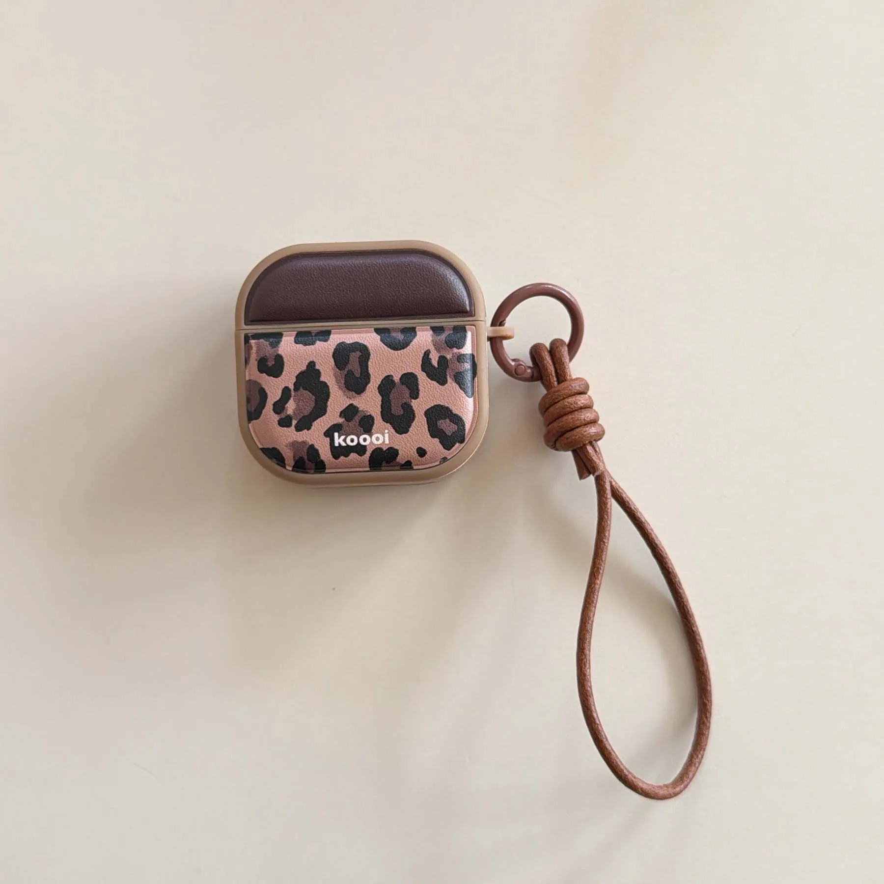 Étui pour écouteurs en cuir magnétique léopard rétro marron pour Apple Airpods 1 Pro 3 2nd 2 4 ins, boîte de charge sans fil Bluetooth