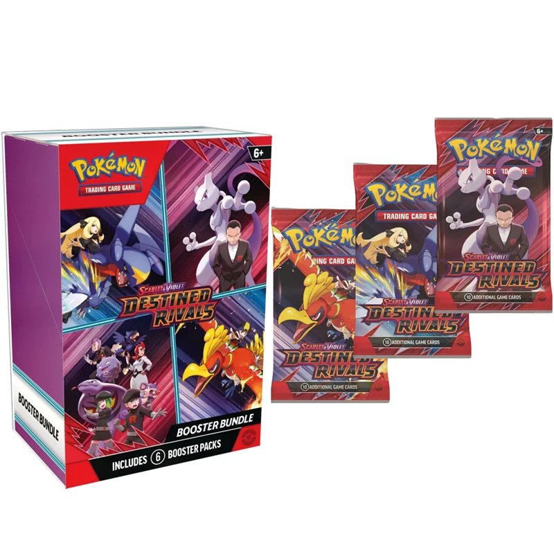 

Комплект усилителя sv10 Карта покемонов Destined Rivals Prismatic Evolutions Scarlet Violet 151, английский усилитель, боевая транзакционная карта