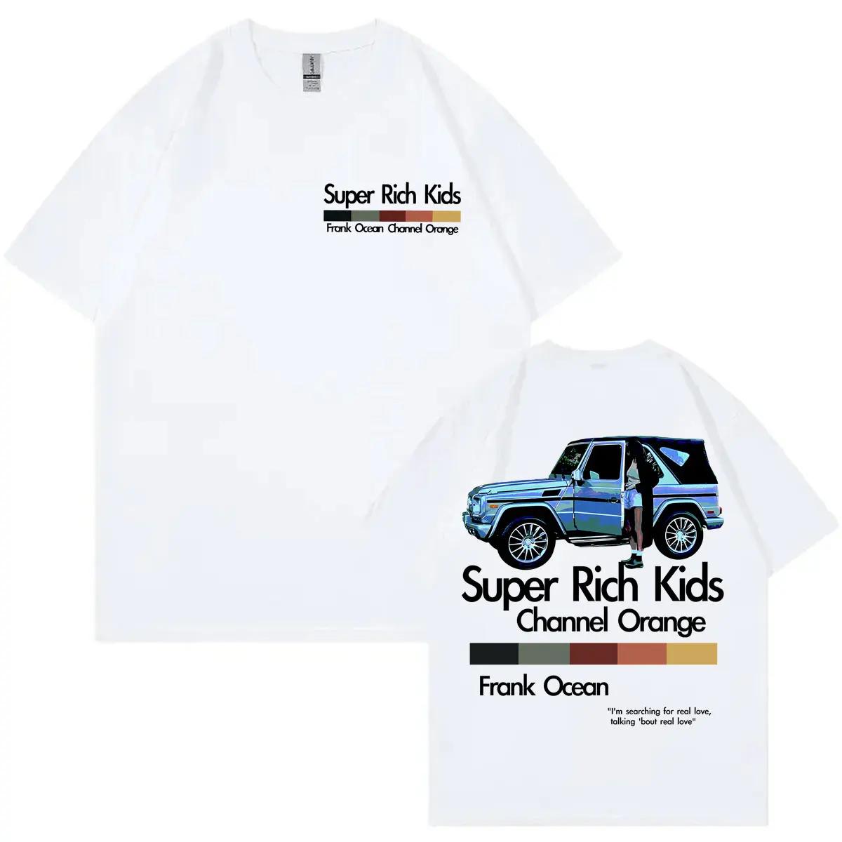 

Rapper Frank Channel Orange Super Rich Kids Merch T Shirt Fashion Hip Hop Short Sleeve T-shirts Men Women Casual Cotton T-shirt