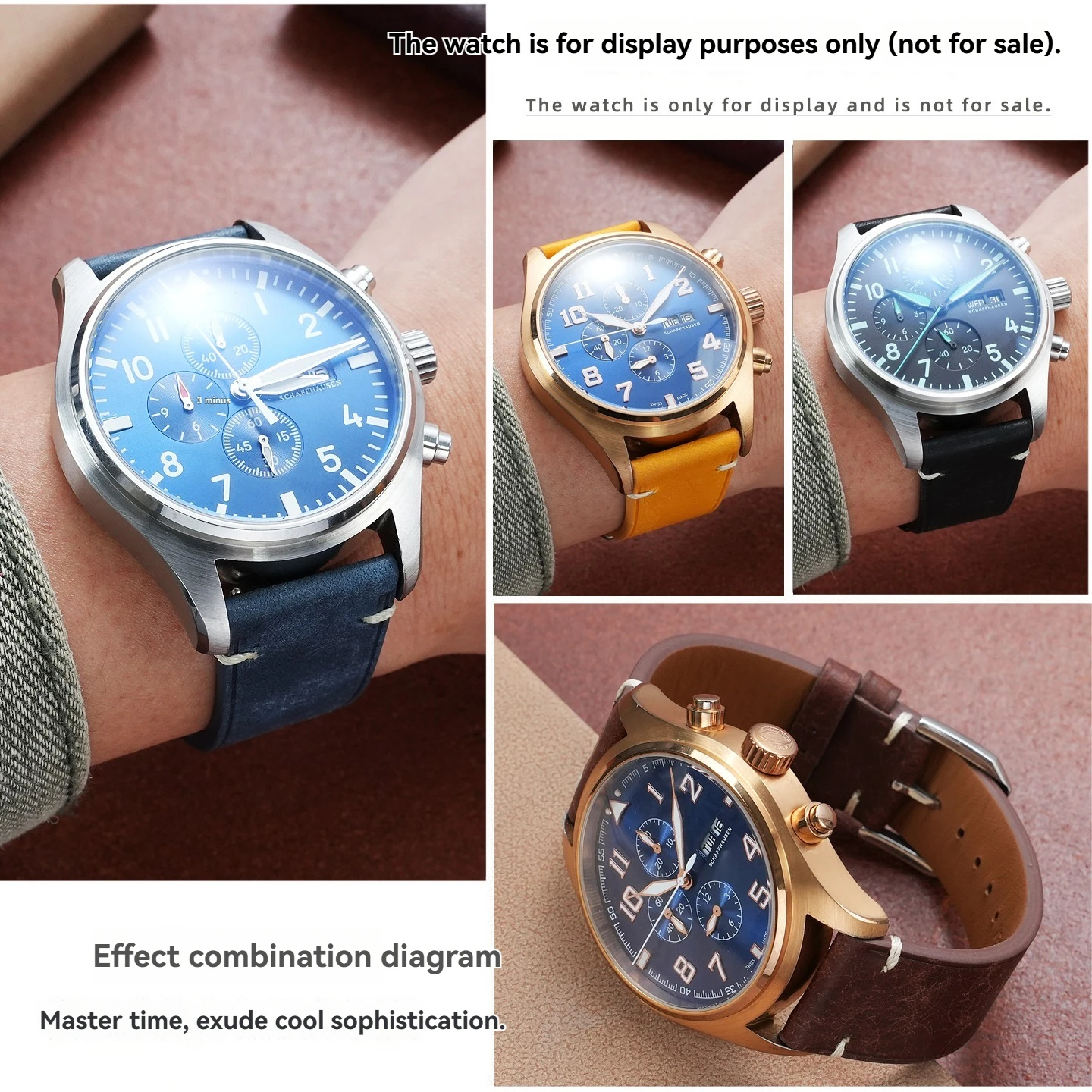 Retro leather cowhide strap 19mm 20mm 21 22mm For any brand Watchband Universal straight interfaceQuick release wristband