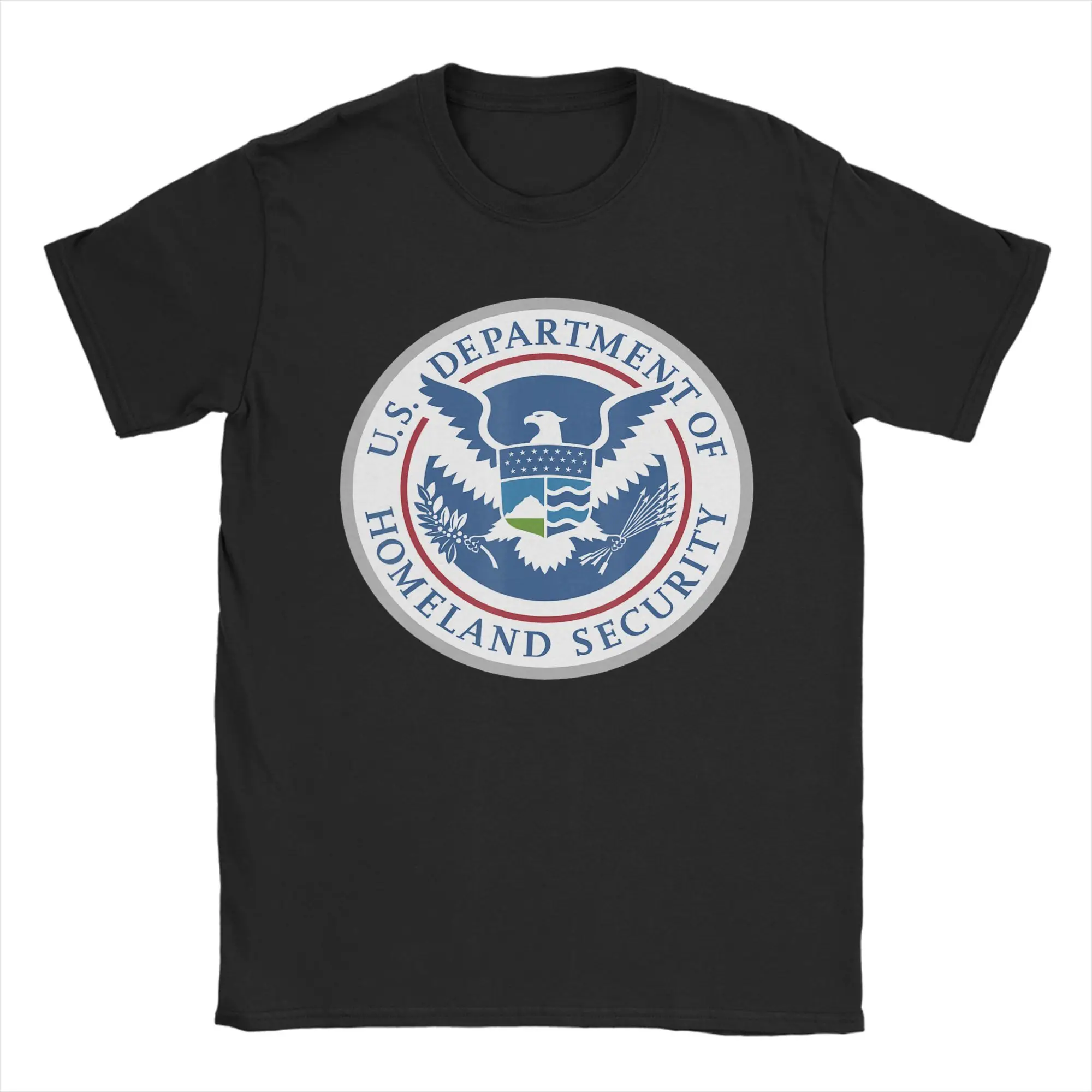 Immigration and Customs Enforcement  ICE  Cotton T Shirt For Men Summer Hippie Tees Big Size Hot Sale Clothes