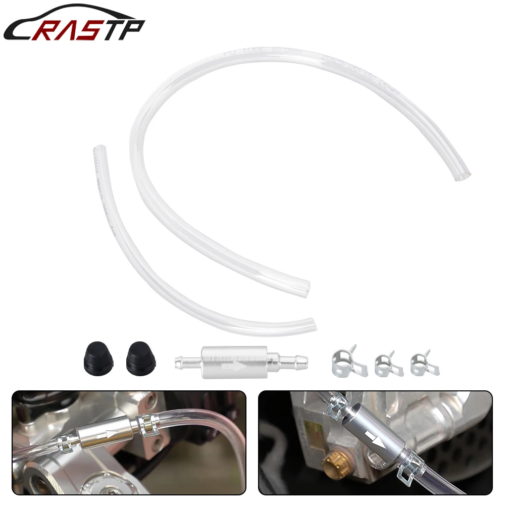 

RASTP-1set Car Motorcycle Clutch Brake Bleeder Hose One Way Valve Tube Bleeding Tool Set Dirt Bike Accessories RS-HR074