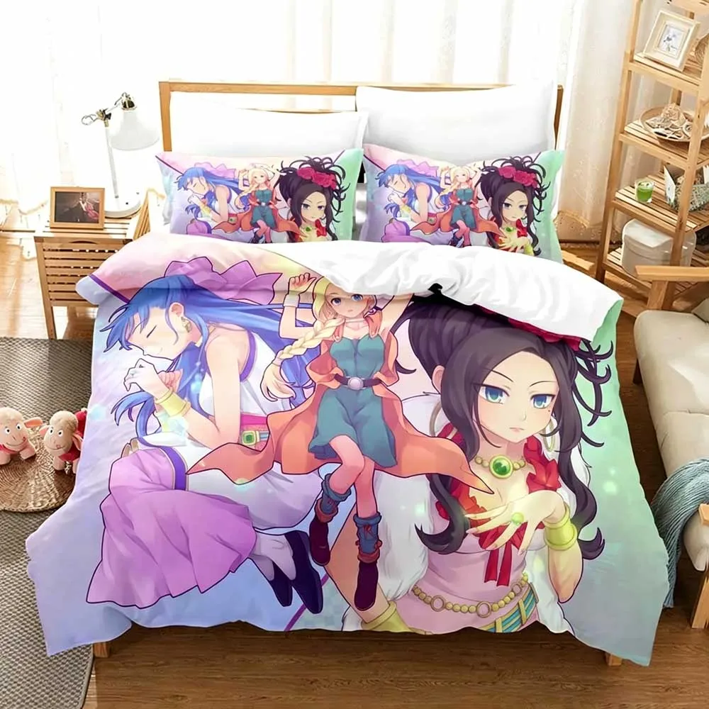 2-2 Dragon Quest game fans Bedding Sets Super Soft Duvet Cover Comfortable Present Single Double King Size