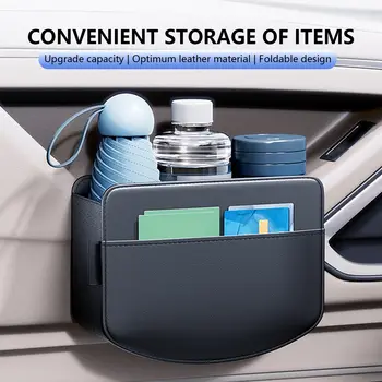 Boční držák do auta, držák na kabelku mezi sedadla, úložná taška do auta, dárek k narozeninám a novému roku 10 nejlepší prodej úložný box mezi sedadly auta - №5