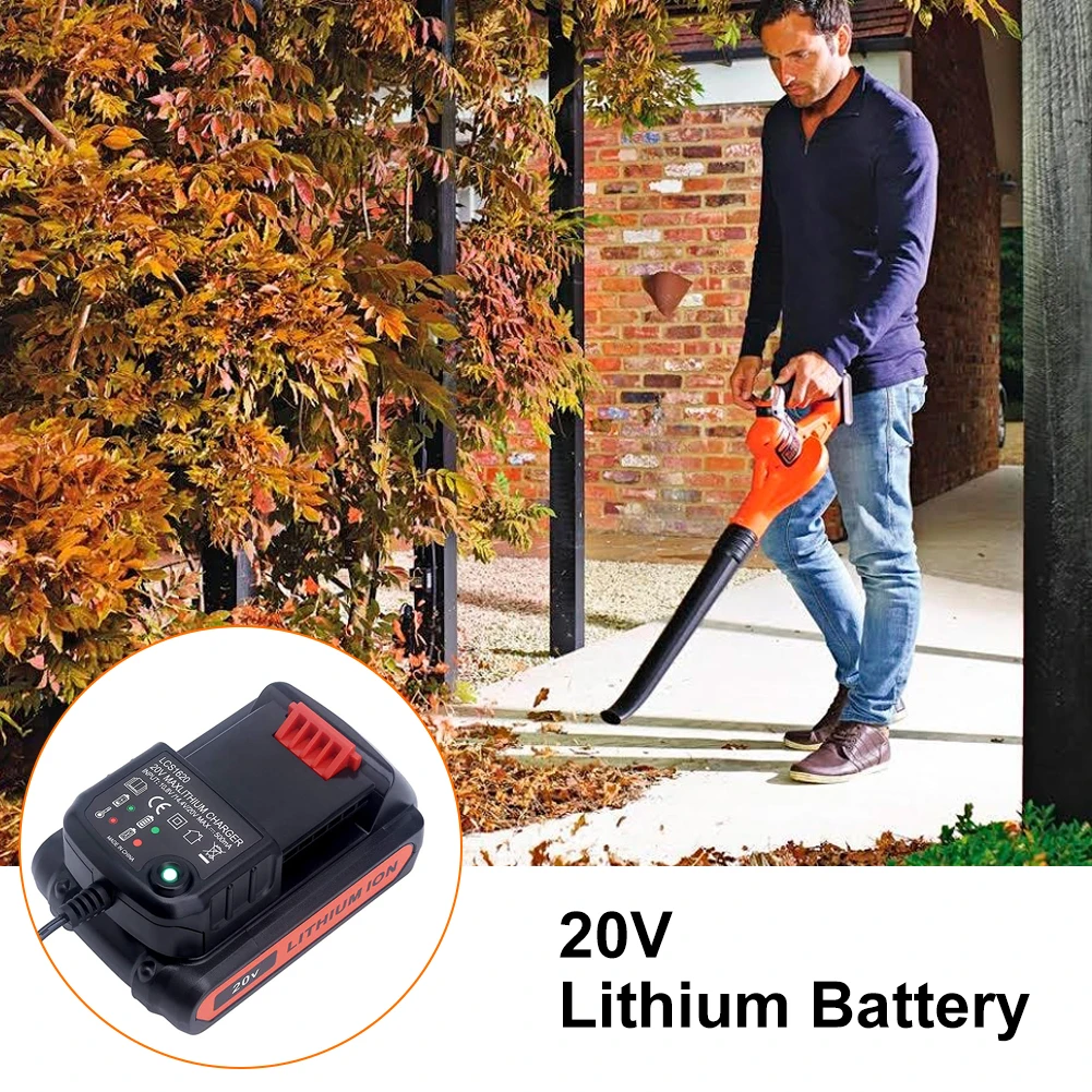 20 Volt Lithium Battery Charger Compatible With 20V Lithium Battery Charger For Black&Decker 20V Lithium Battery EU/US Adaptor