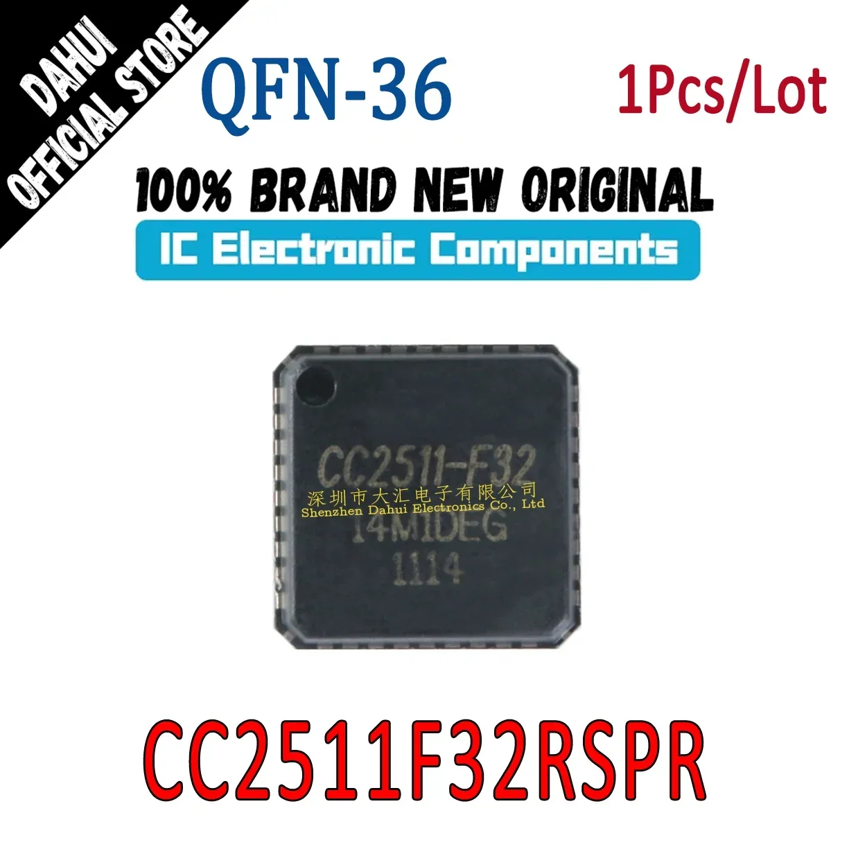 

CC2511-F32 CC2511F32RSPR QFN-36 2.4GHz RF transceiver control chip Brand New Original In Stock