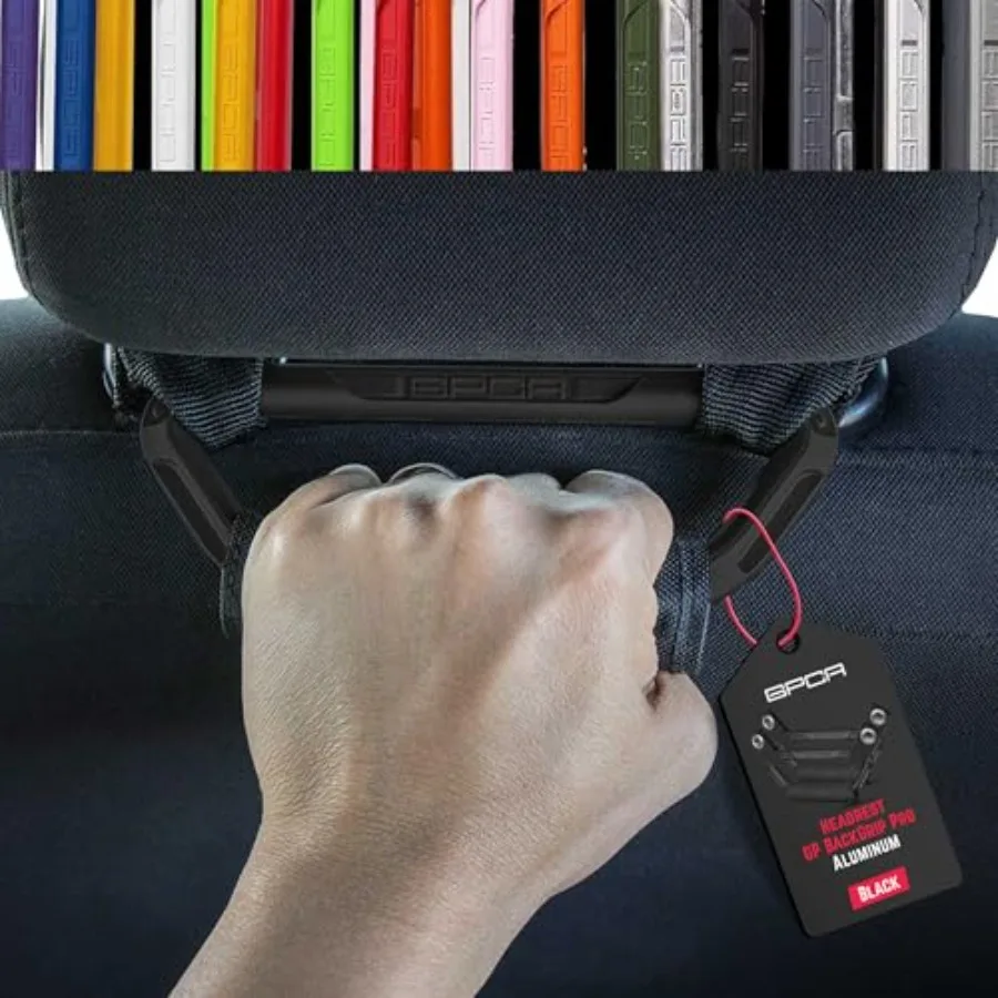 

GP BackGrip Pro Headrest Handle for Cars Jeeps Trucks and More Back Seat Grab Handles and Hand Grips Patented Jeep Accessories