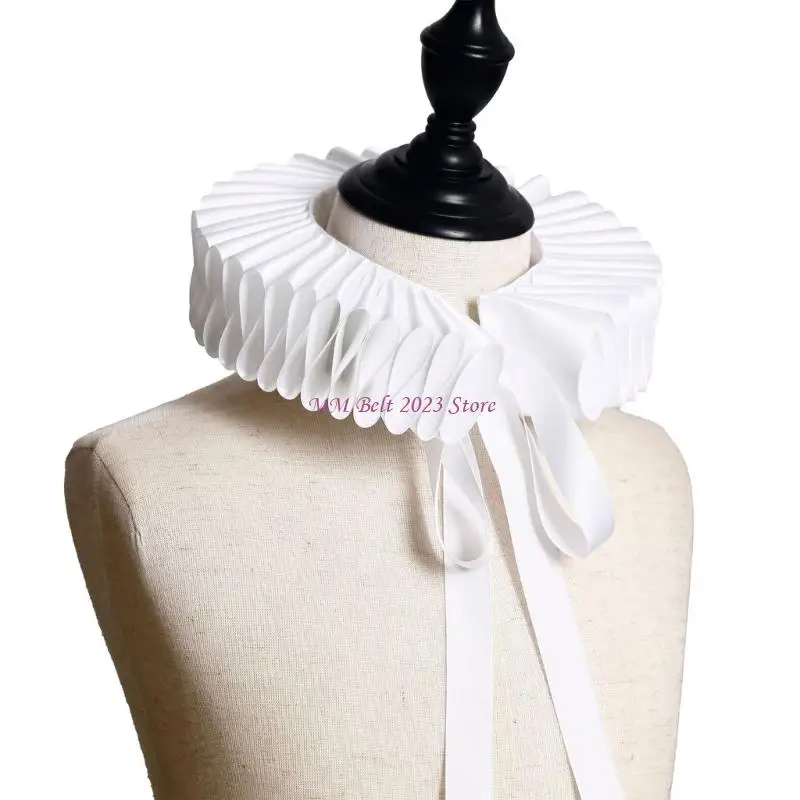 49ME Children Ruffle Collar Decorative Collar for Kids Stage Performances Dressingup